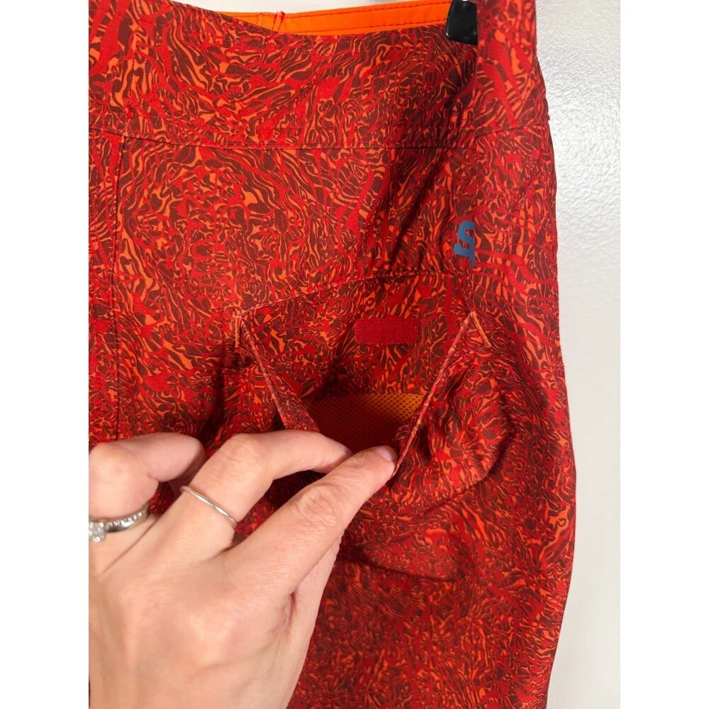 Stio CFS Board Shorts Mens Size 32 Orange Swim Surf Beach Hybrid Vacation